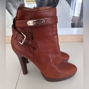 ralph lauren high heel booties